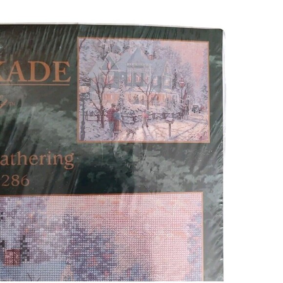 Sealed Thomas Kinkade HOLIDAY GATHERING Counted Cross Stitch Kit 51286 - Picture 6 of 6